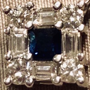 Jewelry - Sapphire & Diamond Earrings White Gold Jewelry - Sapphire & Diamond Earrings White Gold